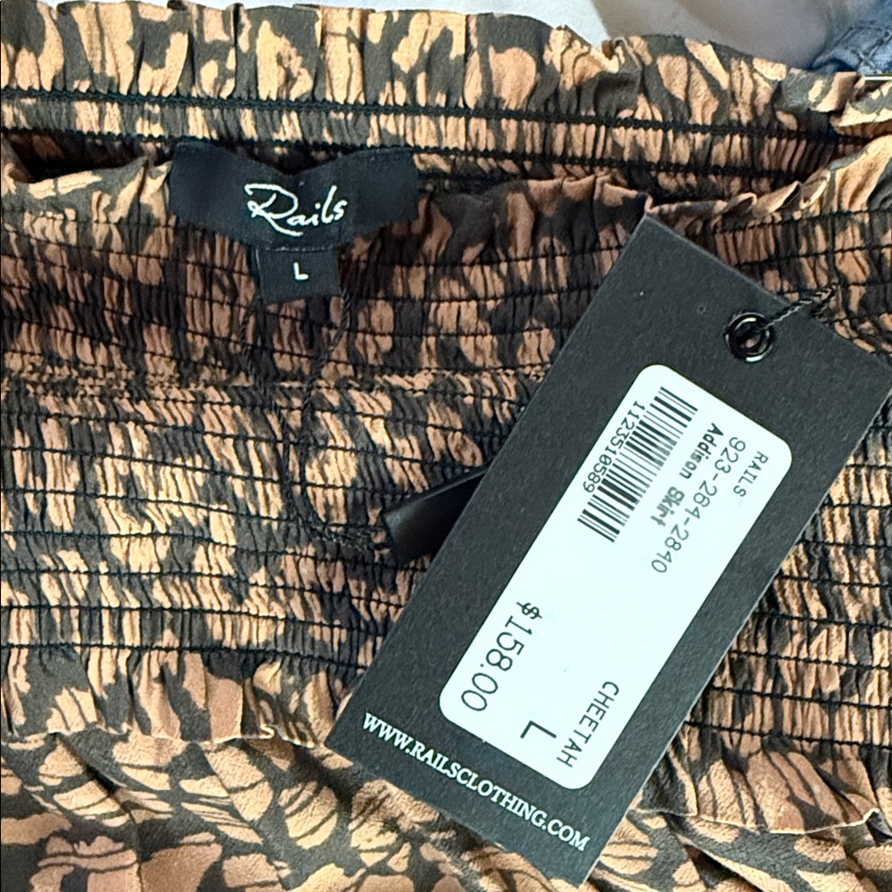 Rails Addison Skirt Animal Print in Batik Cheetah Print size Women’s Large - Picture 6 of 8